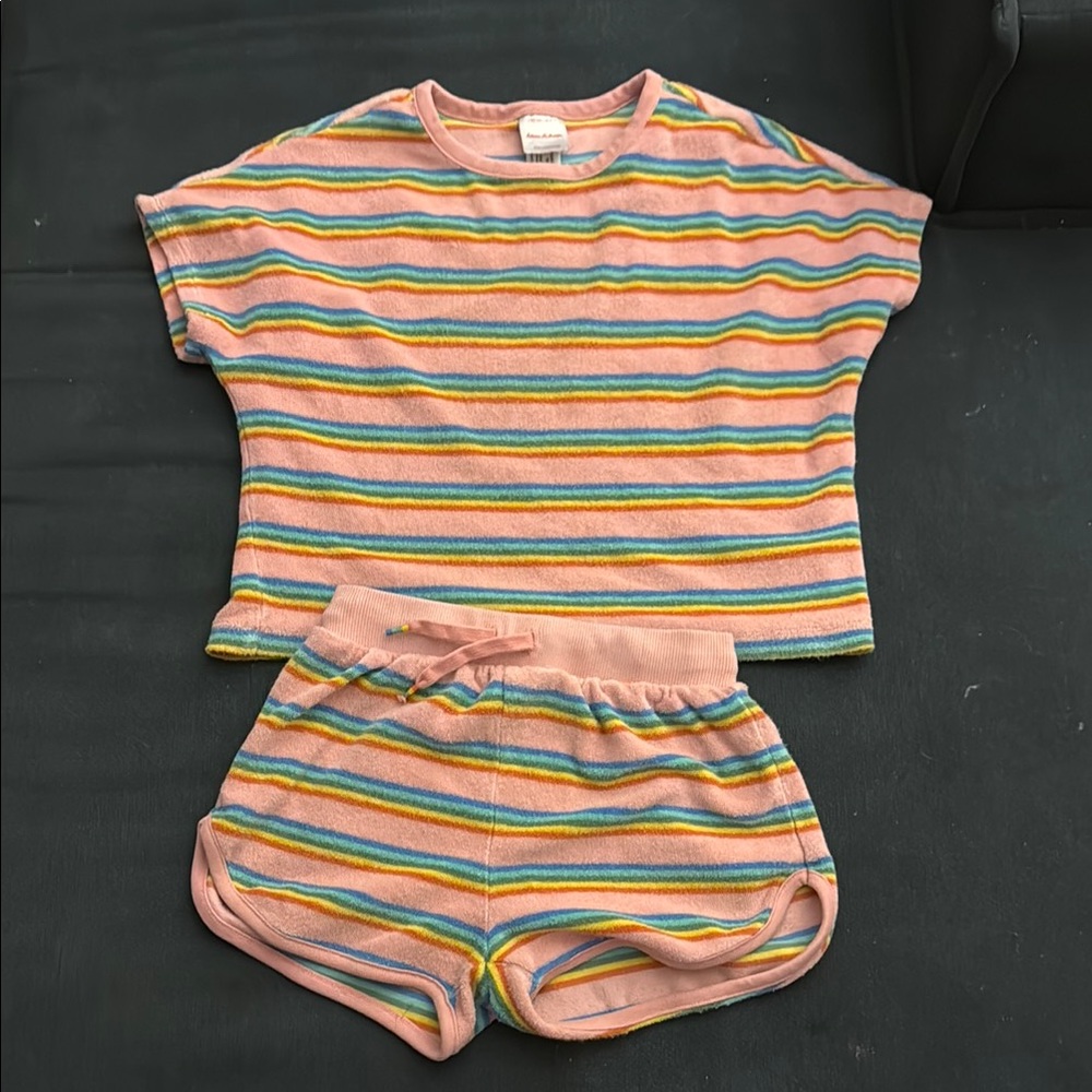Stripped Hanna Andersson Terry cloth set!